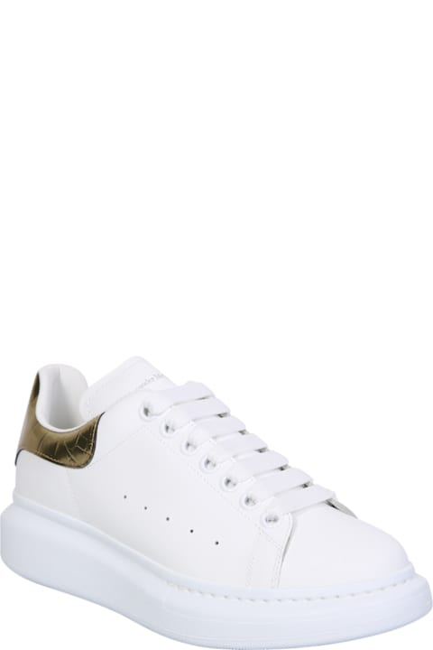 Homeware Alexander McQueen Leather Sneakers White/gold