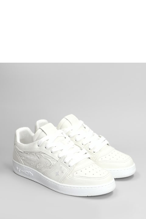 Enterprise Japan for Men Enterprise Japan Egg Rocket Sneakers In White Leather