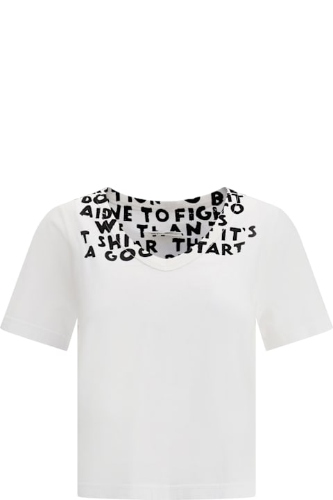 MM6 Maison Margiela for Women MM6 Maison Margiela V-neck T-shirt