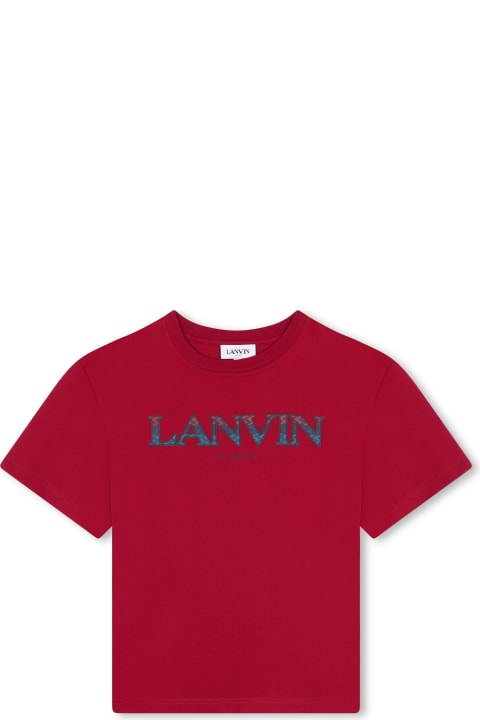 Lanvin T-Shirts & Polo Shirts for Boys Lanvin T-shirt Con Logo