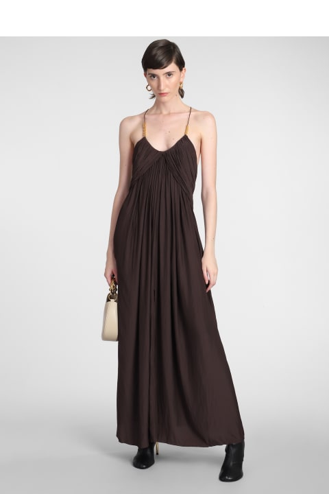 Sale for Women Lanvin Dress In Brown Polyester