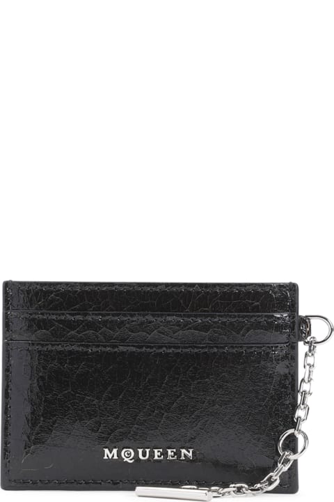 Alexander McQueen Accessories for Men Alexander McQueen Leather Sling Card Holder