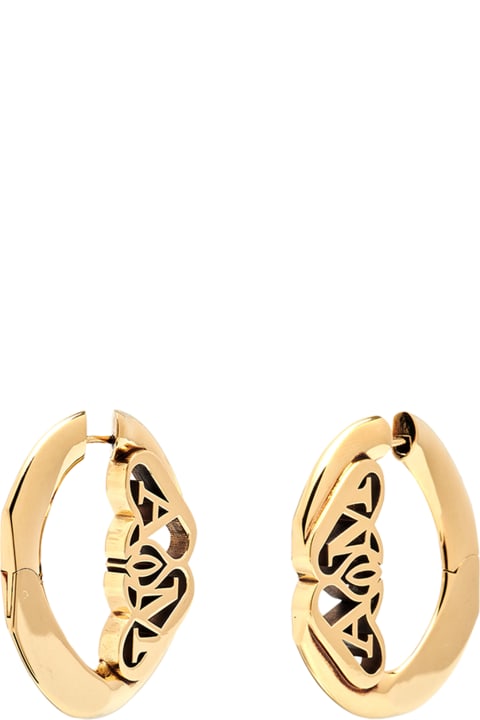 Alexander McQueen Earrings for Women Alexander McQueen Seal Logo Earrings