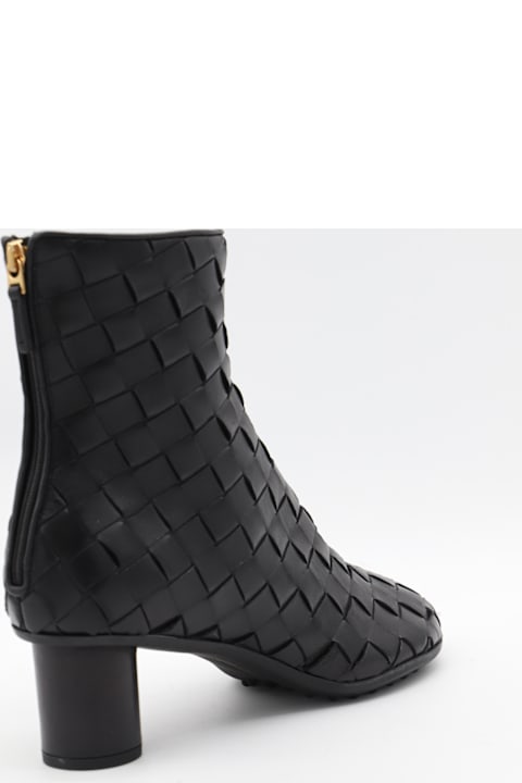 Bottega Veneta Shoes for Women Bottega Veneta Black Leather Boots