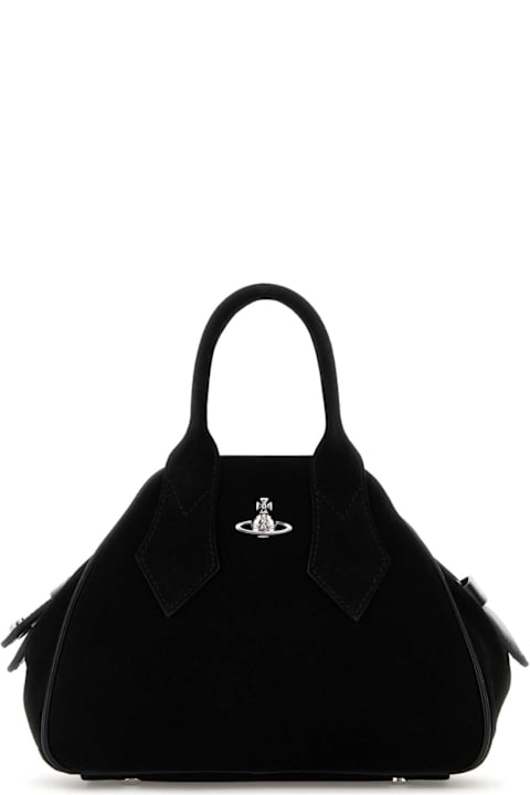 Homeware Vivienne Westwood Black Suede Small Yasmine Handbag