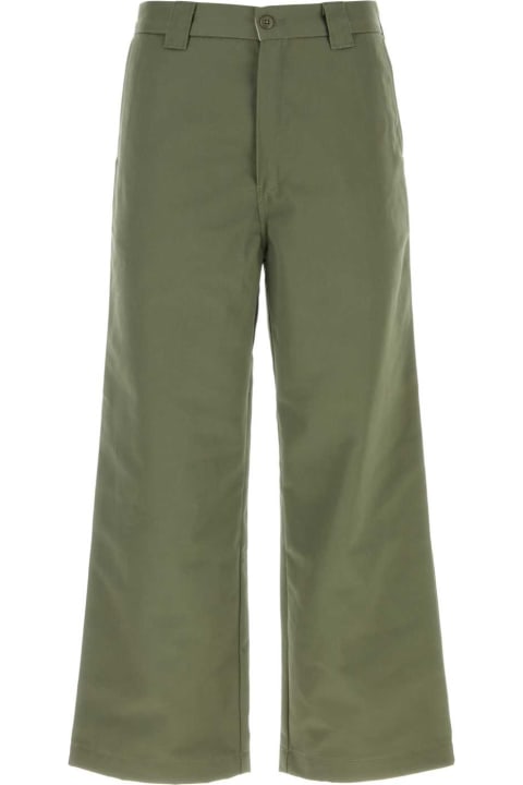 Carhartt Pants for Men Carhartt Sage Green Viscose Blend Brooker Pant