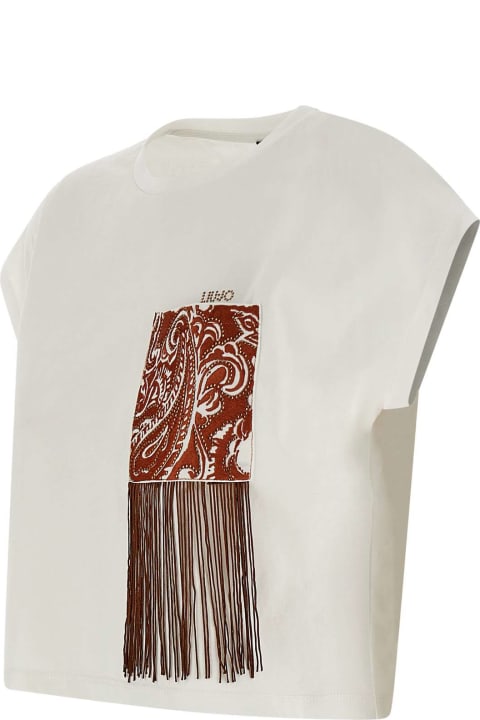 Liu-Jo for Women Liu-Jo 'moda' Stretch Cotton Jersey T-shirt