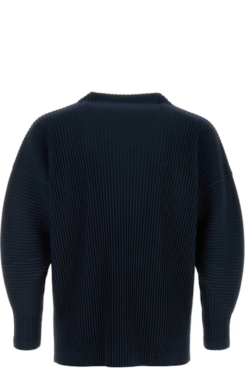 Homme Plissé Issey Miyake for Men Homme Plissé Issey Miyake Midnight Blue Polyester T-shirt