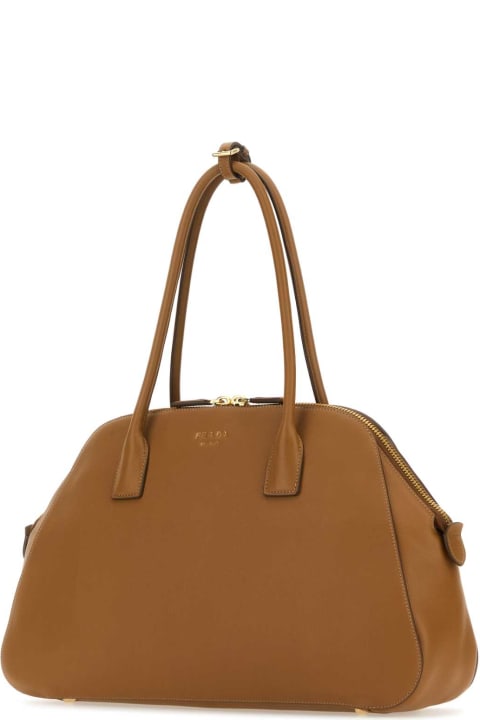 Prada Bags for Women Prada Caramel Leather Medium Shopping Bag
