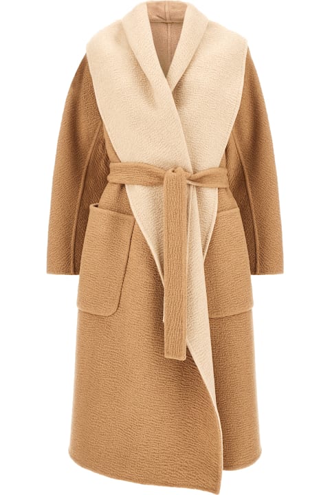 Max Mara Atelier Coats & Jackets for Women Max Mara Atelier Camel Wool Reversible Coat