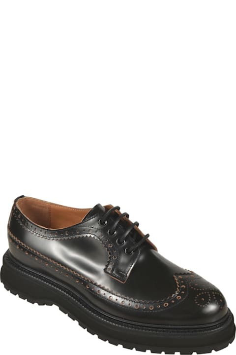 Buttero Shoes for Men Buttero Laced Perforated Derby Shoes