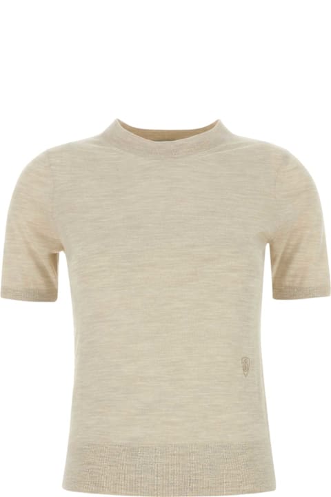 Burberry Clothing for Women Burberry Sand Wool T-shirt
