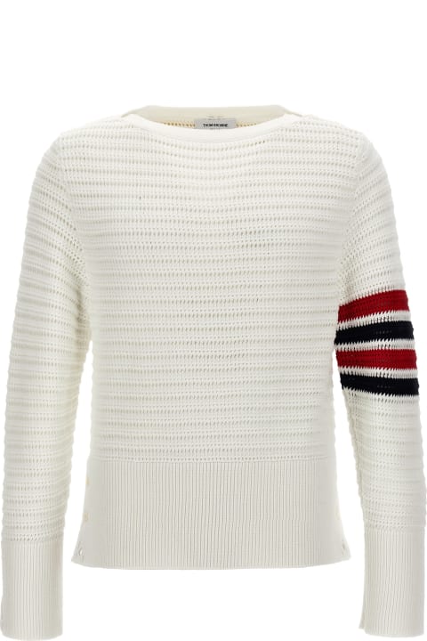 Thom Browne for Men Thom Browne 'faux Crochet Stitch' Sweater