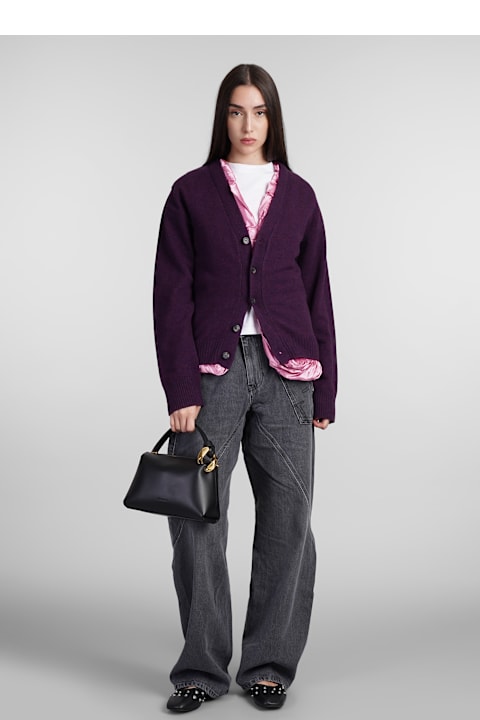 J.W. Anderson سترات لـ السيدات J.W. Anderson Cardigan In Viola Wool