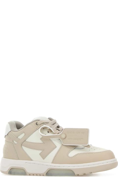 Off-White Two-tone Leather Out Of Office Sneakers