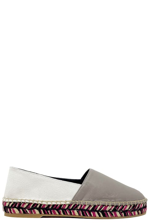 Off-White أحذية مسطحة لـ السيدات Off-White Leather Espadrilles