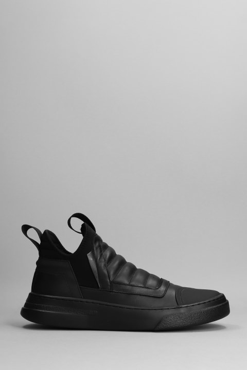 Damper Sneakers In Black Leather