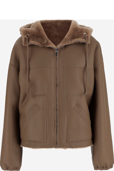 Blancha Coats & Jackets for Women Blancha Shearling Reversible Jacket