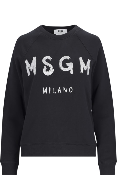 MSGM Fleeces & Tracksuits for Women MSGM Logo Crewneck Sweatshirt