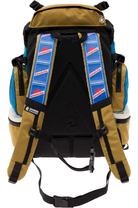 Monviso 1 Backpack - Nylon - Azzurro+tabacco+nero