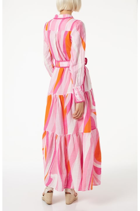 Fashion for Women MC2 Saint Barth Multicolor Shape Wave Dress Marbella With Embroideries