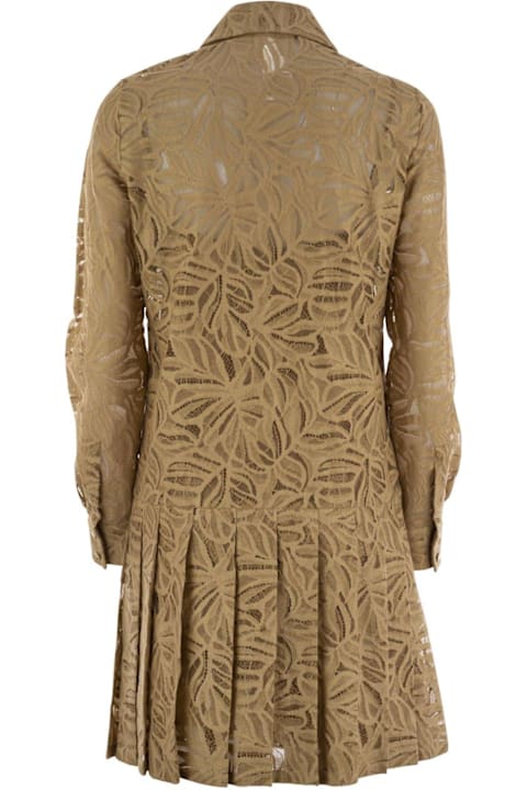 Max Mara Studio Coats & Jackets for Women Max Mara Studio Flared Lace Shirt Dress