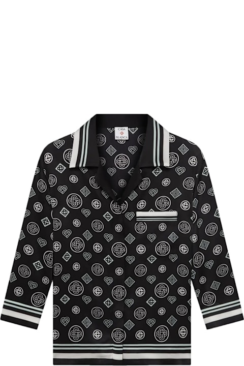 Casablanca for Kids Casablanca "monogram" Pajama Shirt