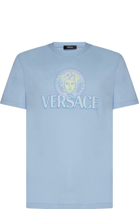 Versace for Men Versace Medusa And Logo Cotton T-shirt