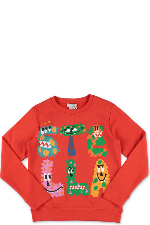 Stella McCartney Kids Sweaters & Sweatshirts for Boys Stella McCartney Kids Stella Mccartney Felpa Rossa In Cotone Bambino