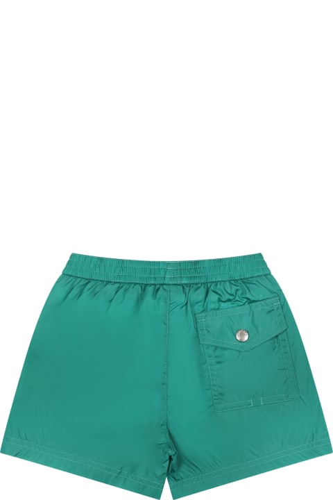 Fashion for Baby Girls Moncler Green Swim Boxer For Baby Boy
