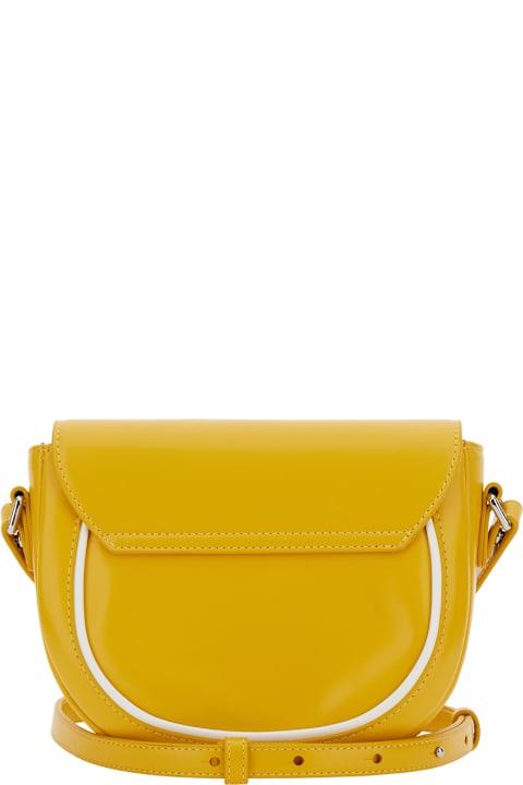 Marni Accessories & Gifts for Girls Marni 'smile Bag' Yellow Shoulder Bag With Engraved Logo On The Front In Eco-leather Girl