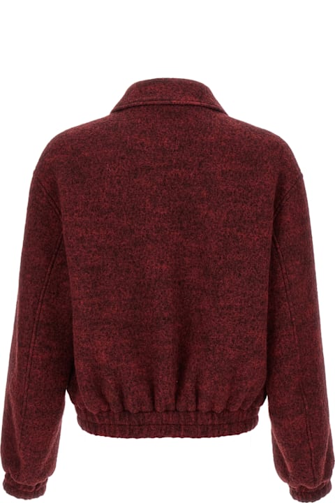 Homeware Jil Sander Mélange Wool Bomber Jacket