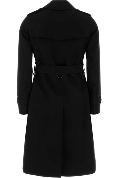 Homeware Burberry Black Gabardine Trench Coat