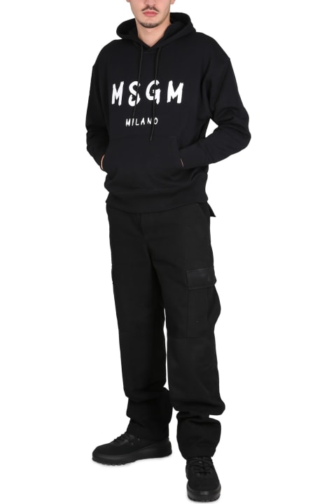 MSGM Fleeces & Tracksuits for Men MSGM Sweatshirt With Brushed Logo