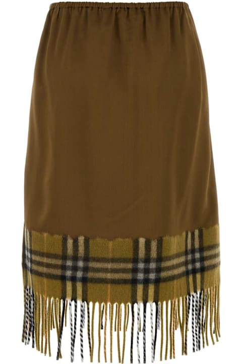 Homeware Burberry Biscuit Satin Skirt