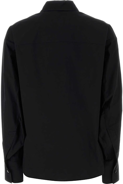 ملابس علوية لـ السيدات The Attico Black Poplin Shirt