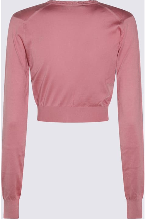 Dolce & Gabbana Sweaters for Women Dolce & Gabbana Pink Silk Knitwear