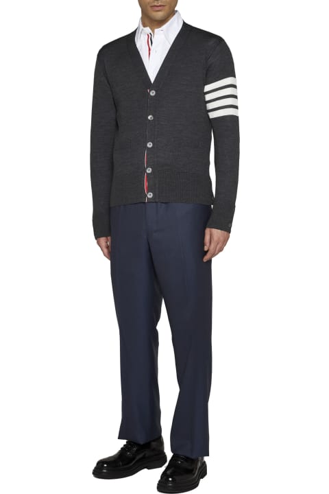 Thom Browne Sweaters for Men Thom Browne Classic V-neck Cardigan Sustainable