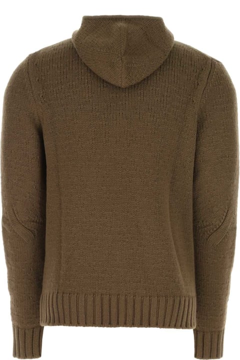 Clothing for Men Bottega Veneta Mud Wool Blend Sweater