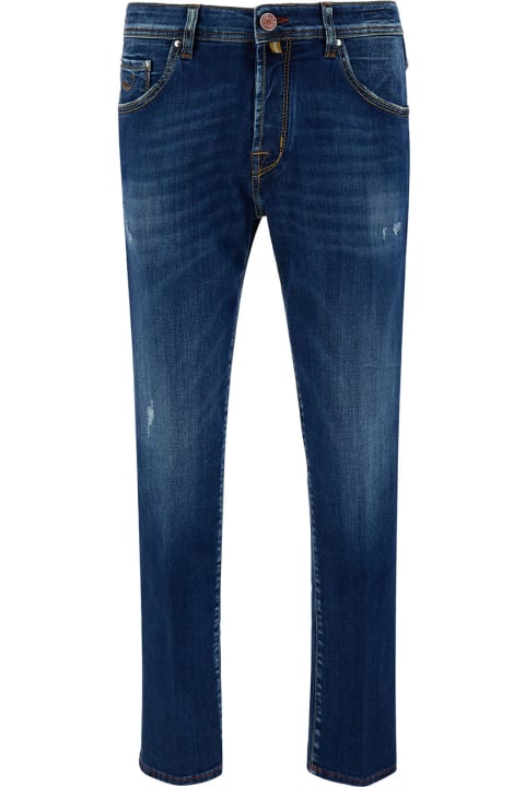 Jacob Cohen Clothing for Men Jacob Cohen Blue Slim Jeans In In Cotton Blend Man