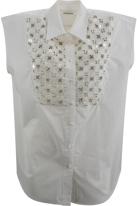 Parosh for Women Parosh Shirt With Sequin Embroidery