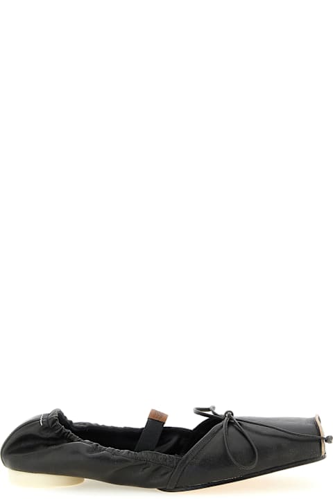 MM6 Maison Margiela Square Toe Ballet Flats