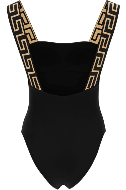 Versace Sale for Women Versace One-piece Swimsuit With Greek Border
