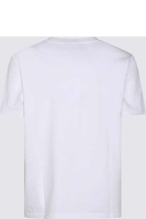 آخر صيحات الموضة من القسم الرجالي Maison Kitsuné White Cotton T-shirt