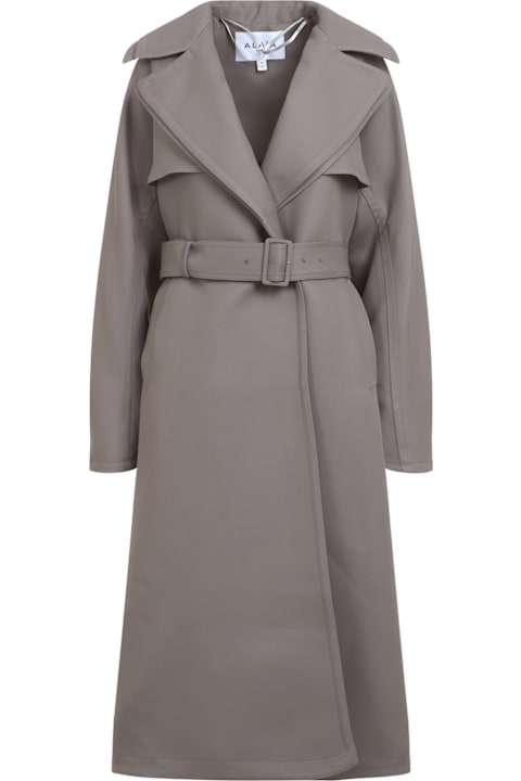 Coats & Jackets for Women Alaia Alaïa Trench Coact Double Diagonal