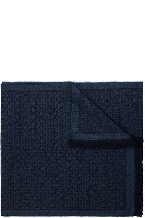 Ferragamo Scarves & Wraps for Women Ferragamo Ferragamo Logo-embroidered Scarf