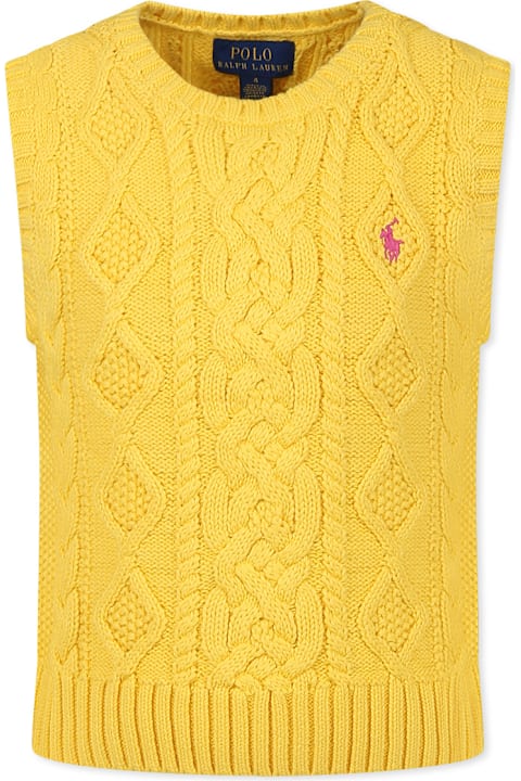 أدوات منزلية Ralph Lauren Yellow Vest For Girl With Horse