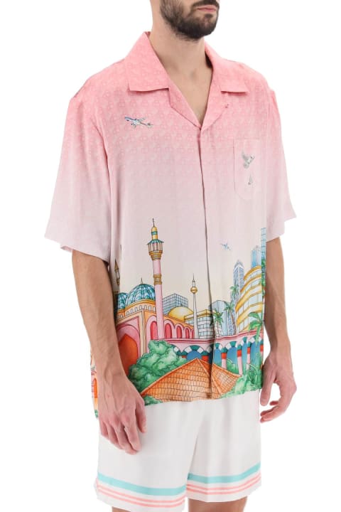 Casablanca Shirts for Men Casablanca Shirt In Rose-pink Silk