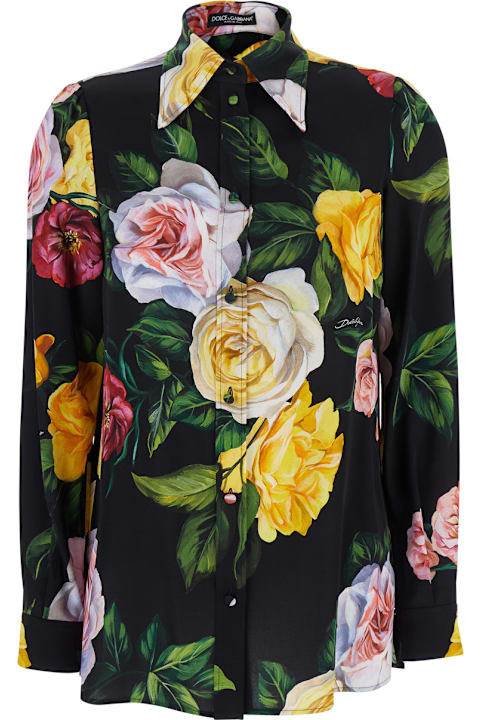 آخر صيحات الموضة من السيدات Dolce & Gabbana Floral Shirt
