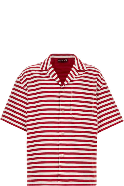 Homeware Gucci Embroidered Cotton Blend Shirt